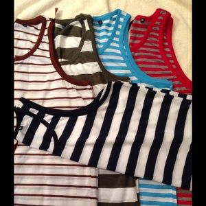 ✅SALE, 5 Men's striped tank tops NWOT