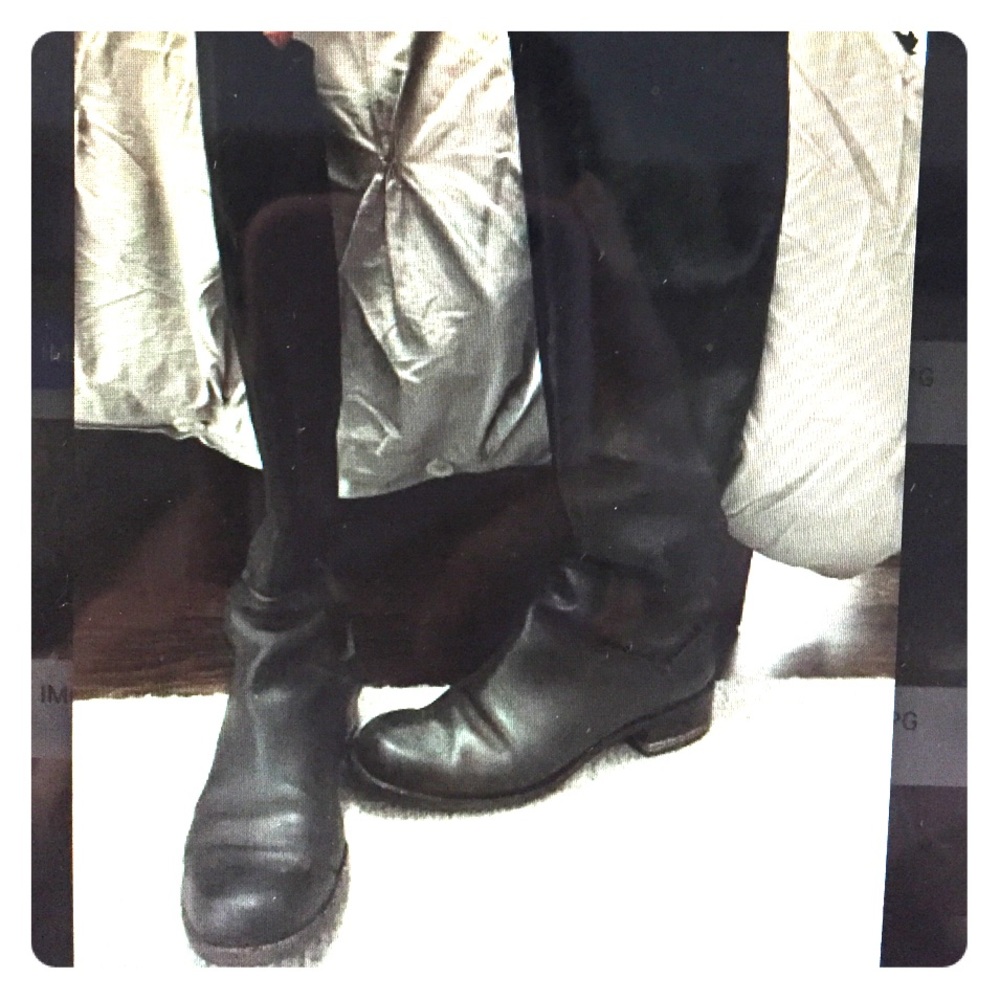 Givenchy black riding boot
