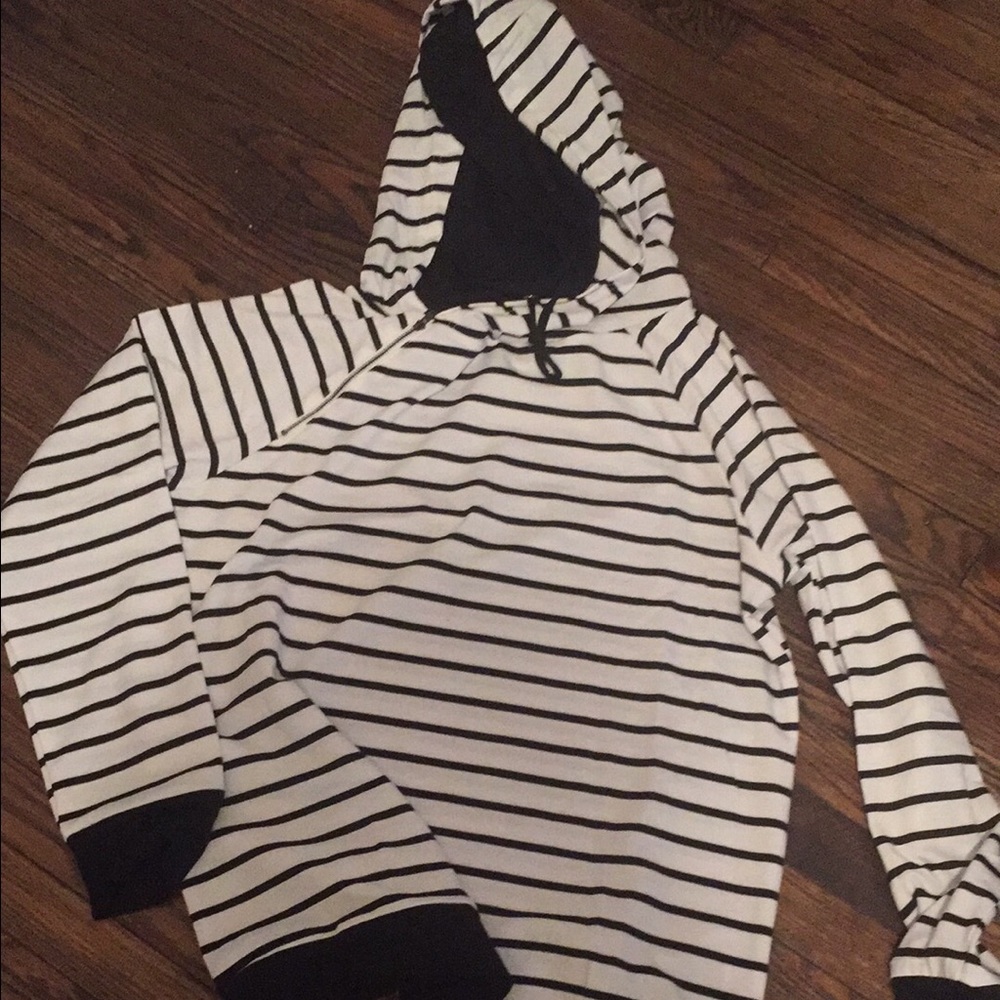 Brand new size large double hooded sweatshirt.