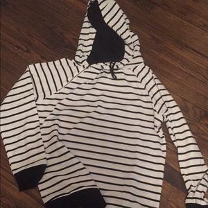 Brand new size large double hooded sweatshirt.