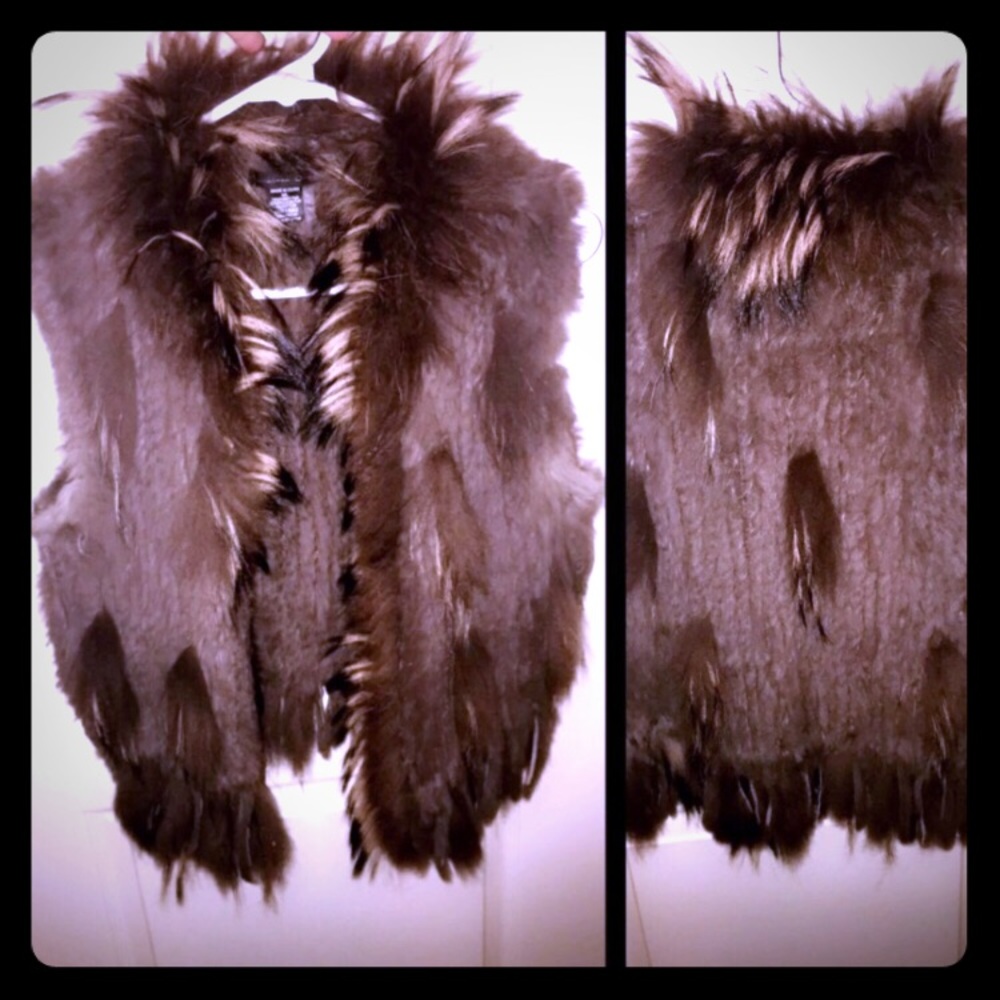 Real fur vest  🐰