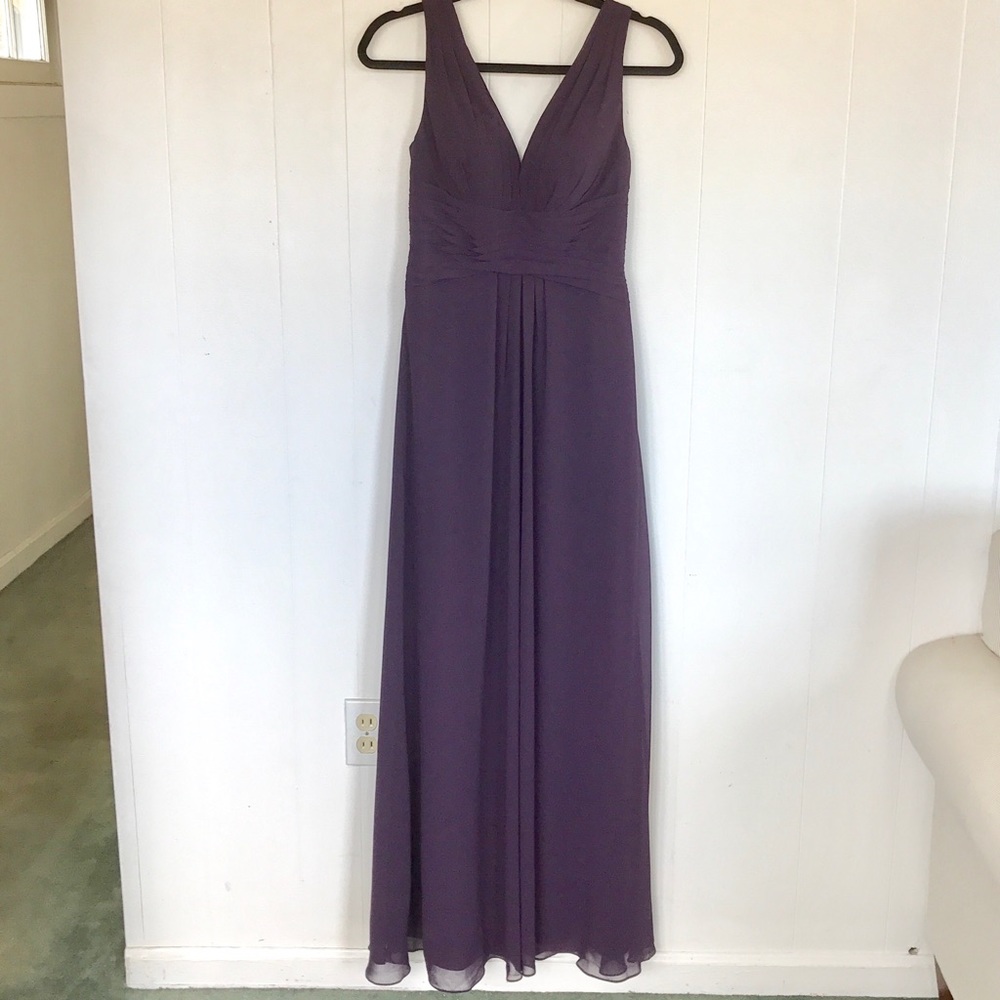 D'Zage Bridesmaid Dress - dark purple size 2