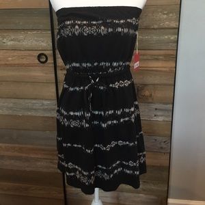 Strapless mini sun dress