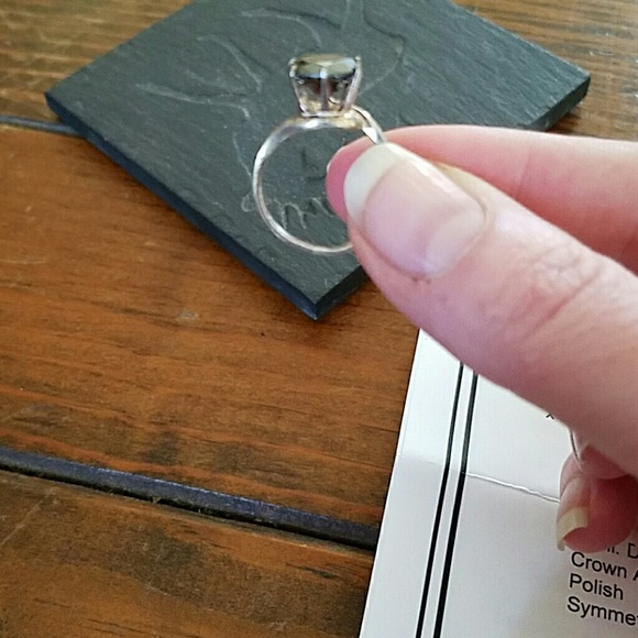 Beautiful natural Black Diamond Sterling silver - Picture 3 of 3