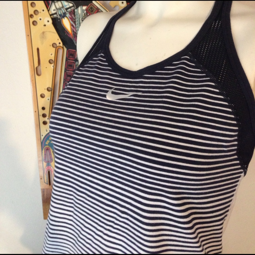 Nike DriFit Blue/White Sports Tank SZ 6