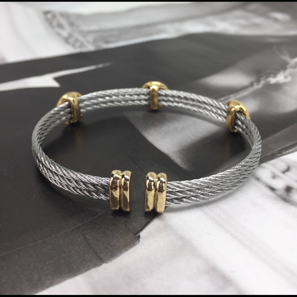 Evil Eye Crystal CZ Rhodium/18k Gold Plated - Picture 5 of 8