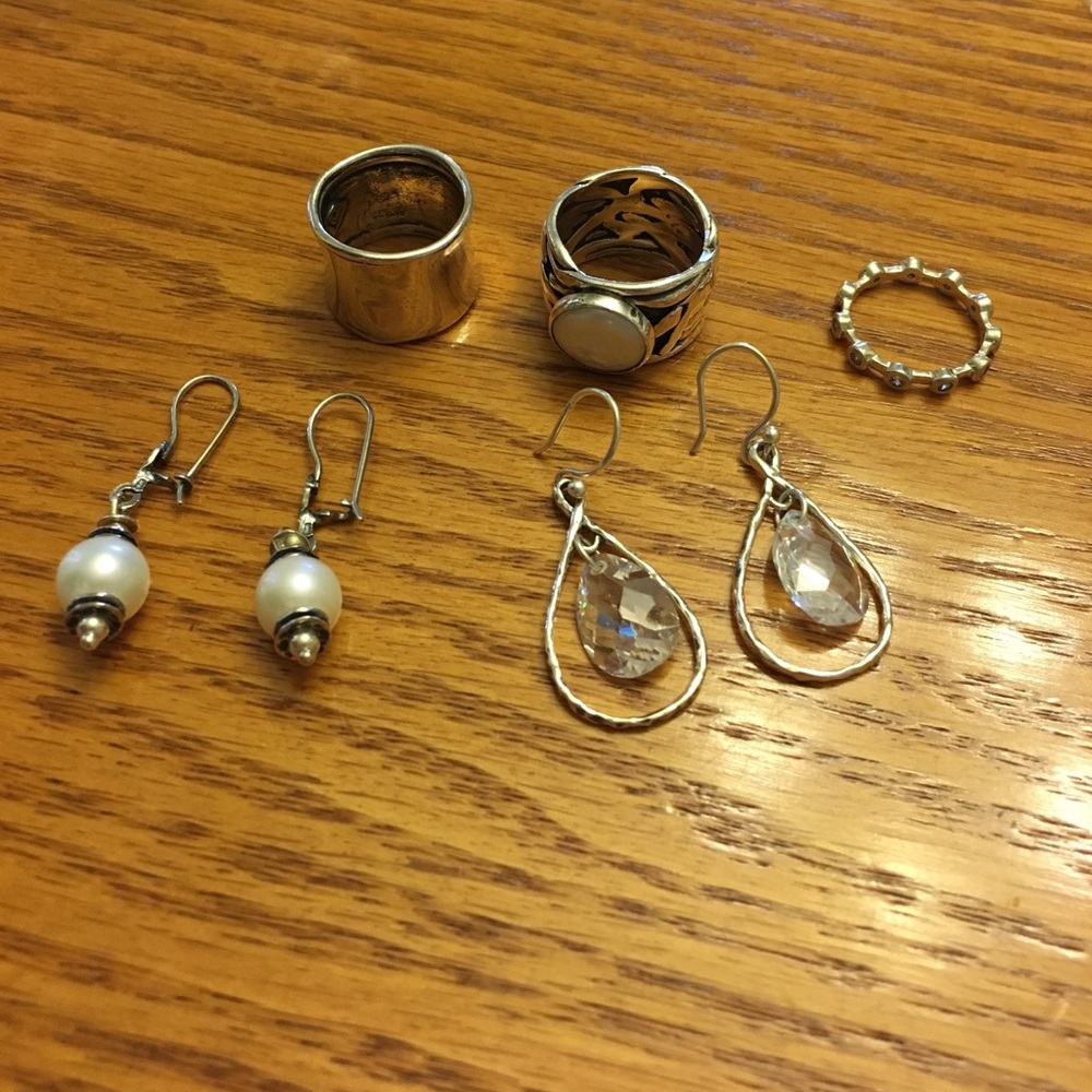 Silpada earrings and rings