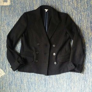 J crew black wool blazer