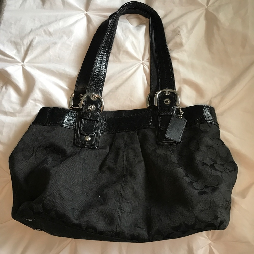 Coach Duffle Purse Bag with Straps
