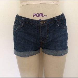 Denim shorts dark wash