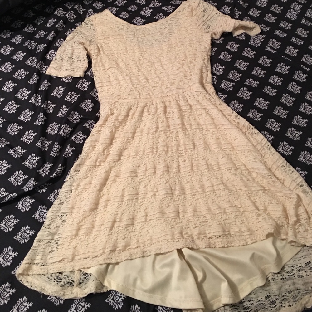 Vintage cream lace dress