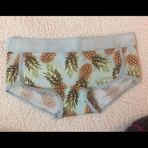 Victoria's Secret VS Pink Boyshort Panty Pineapple
