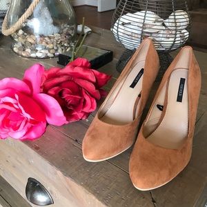 FOREVER21 camel nude pumps