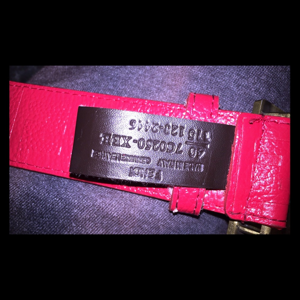 I'm selling my red Fendi belt