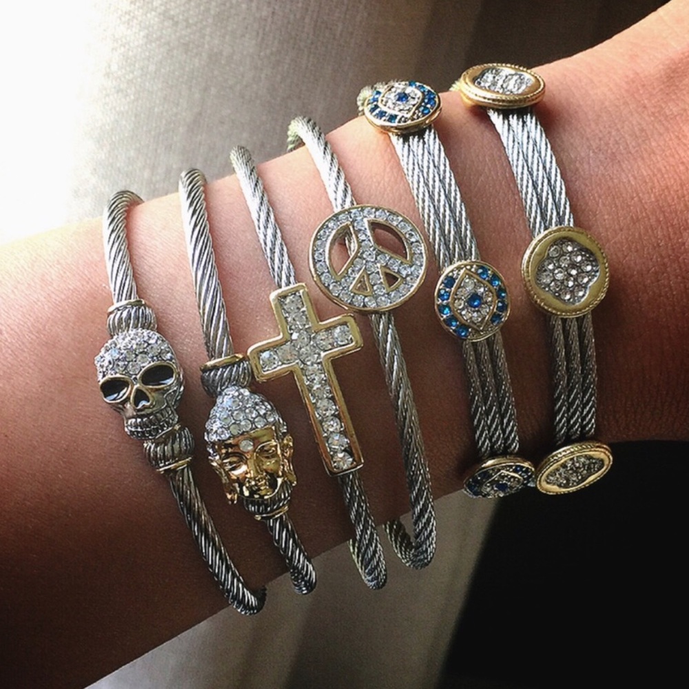 Rhodium/18k Gold Plated - Picture 2 of 8
