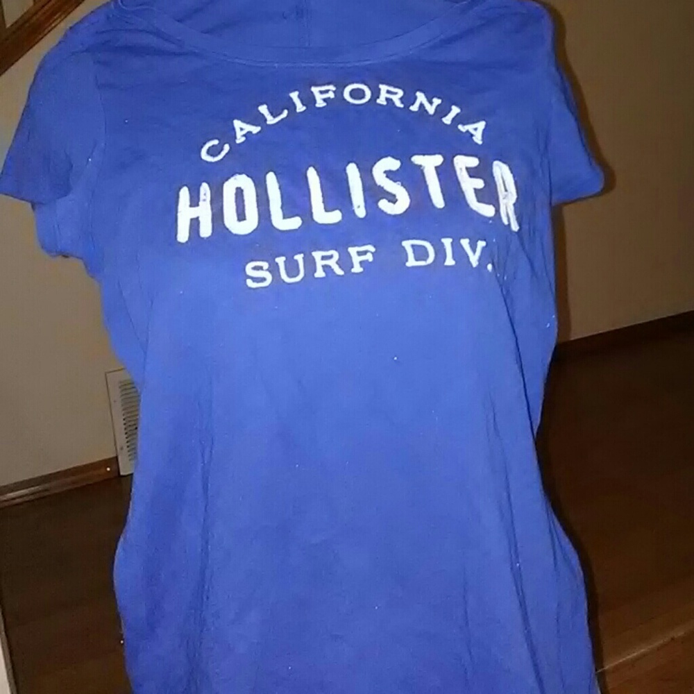 Vibrant Blue Hollister Tee