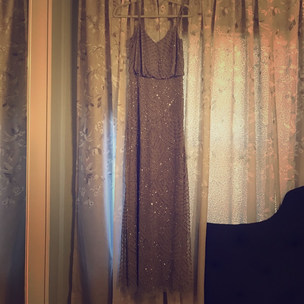 Adrianna papell beaded gown