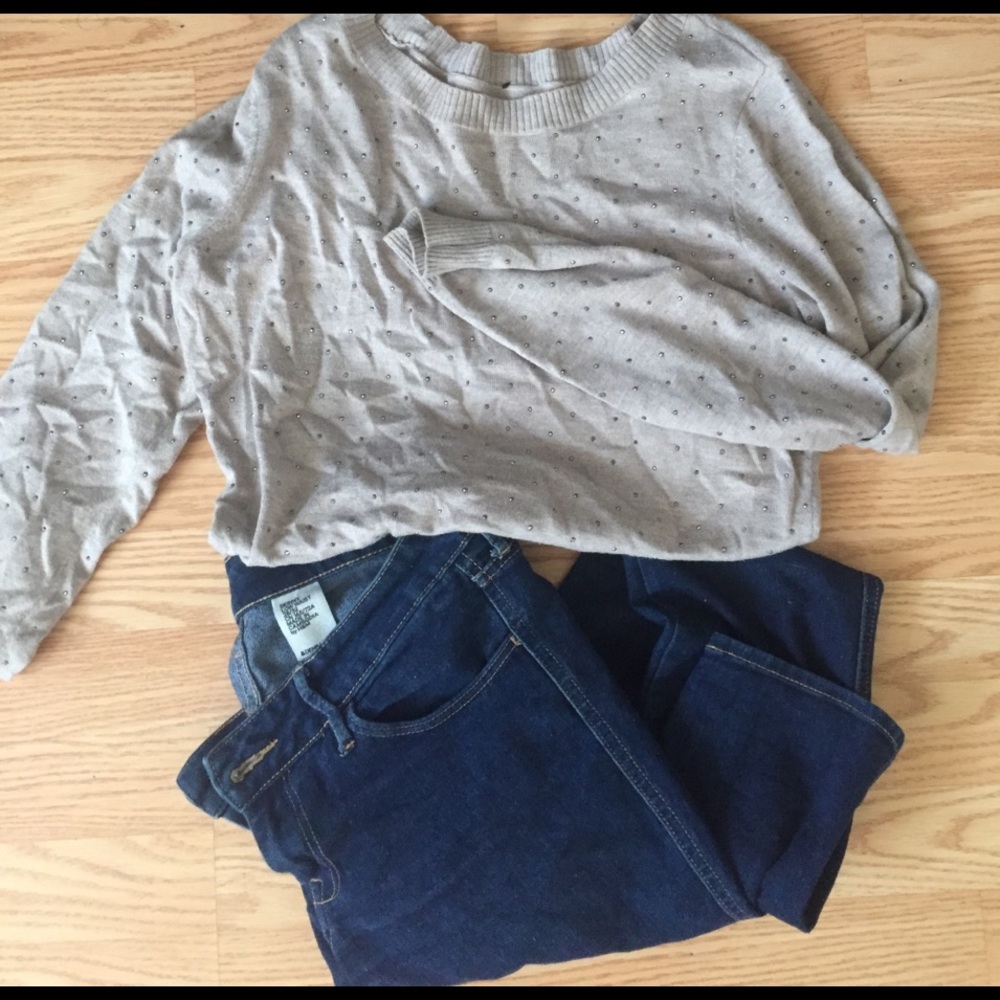 Studded Camel Express Sweater