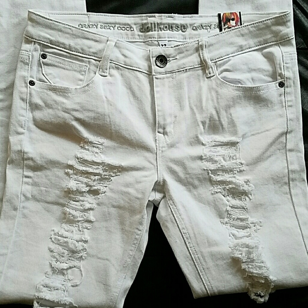 Dollhouse Jeans with frayed front