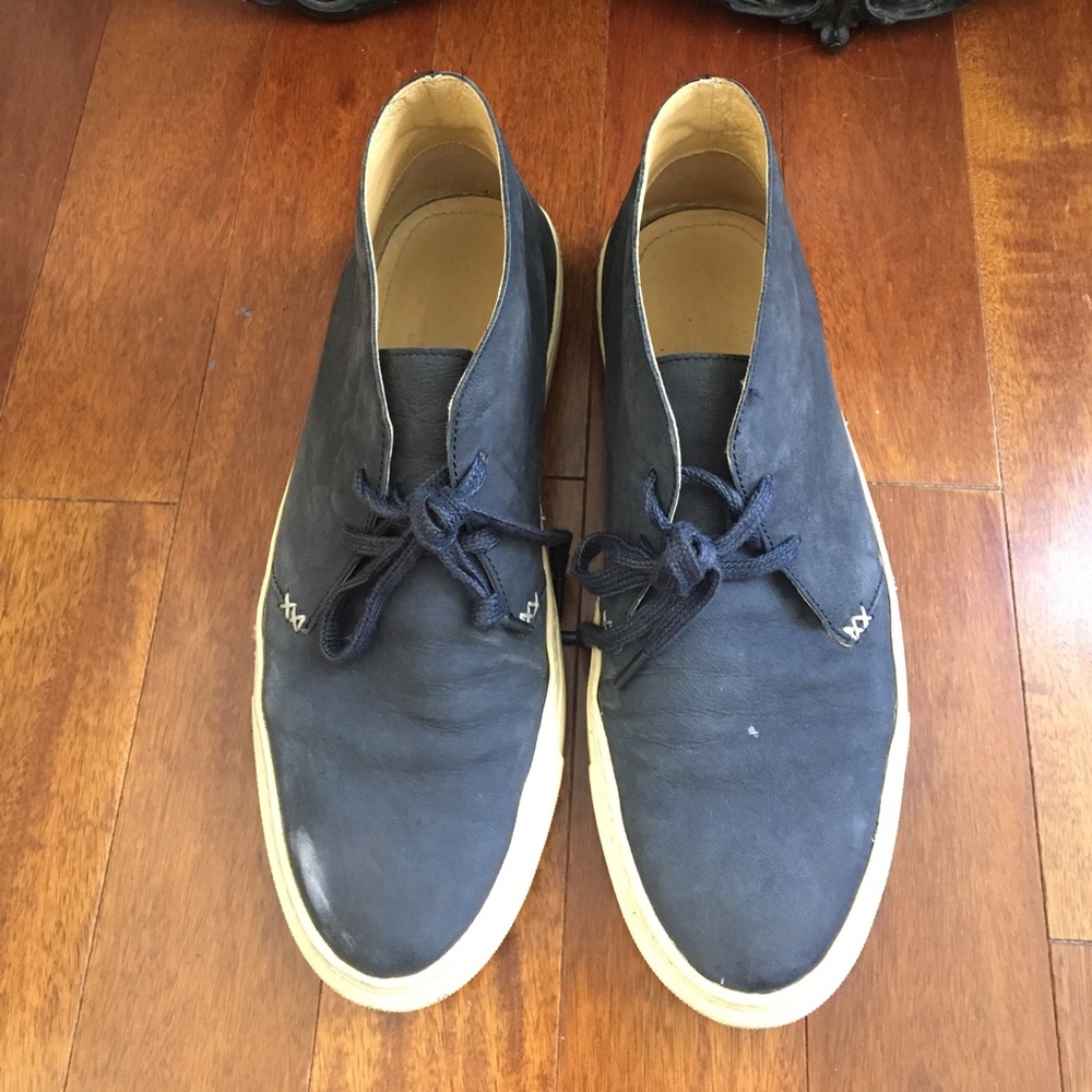 ✨HP✨ All Saints Blue Leather Shoes - Size 41
