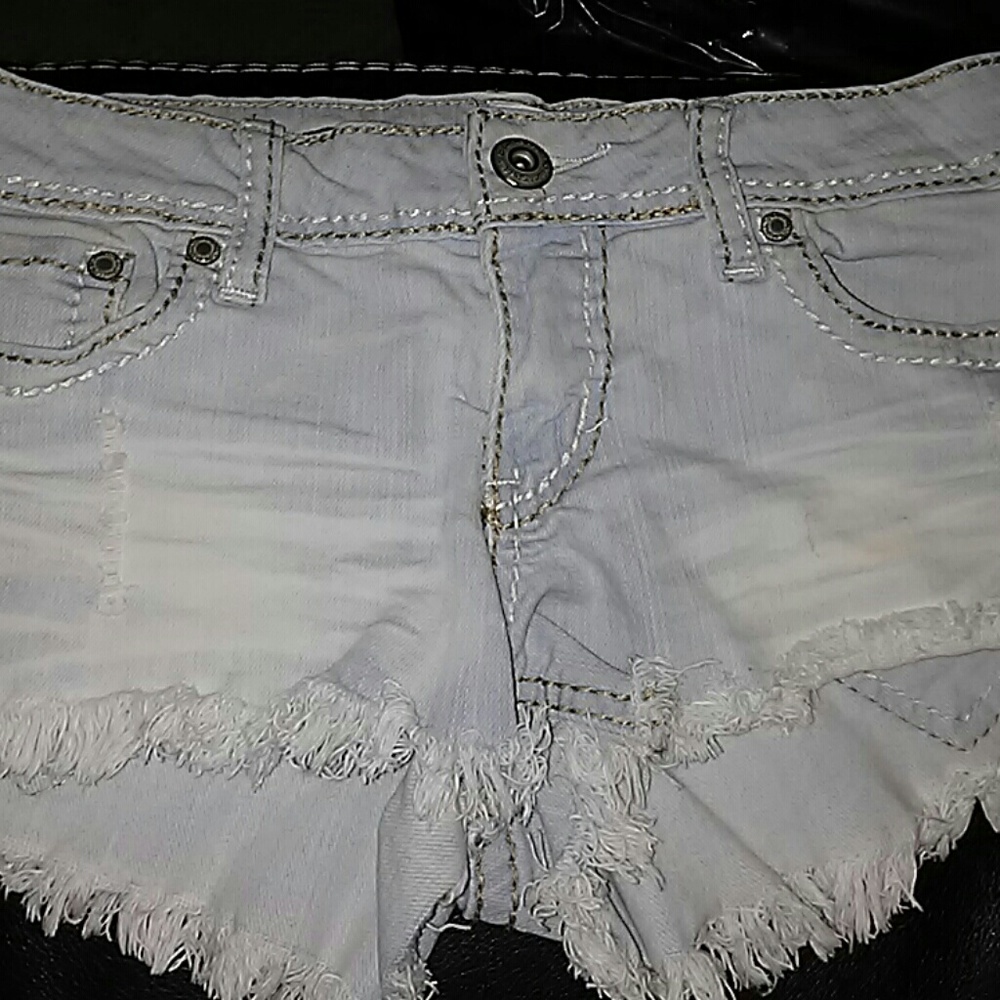 Light Blue High Waisted Jean Shorts