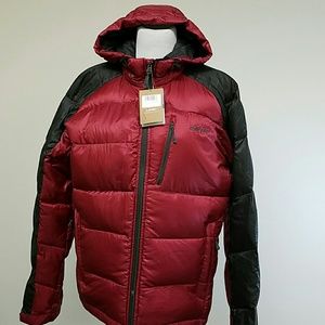 Mens Hi Tec Med Puffer Hooded Jacker