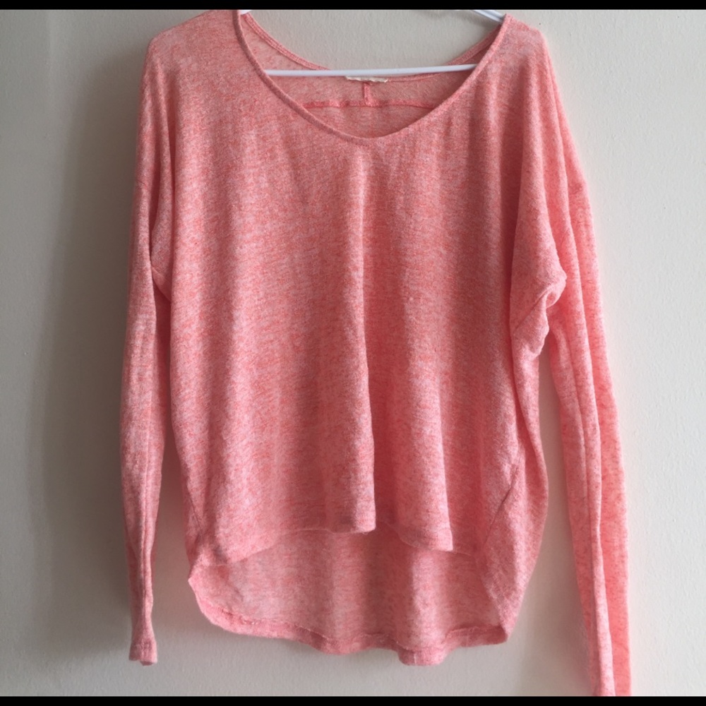 Pink Hi-Lo Sweater