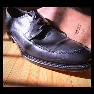 Borgo Mediceo Black Italian Leather Shoes