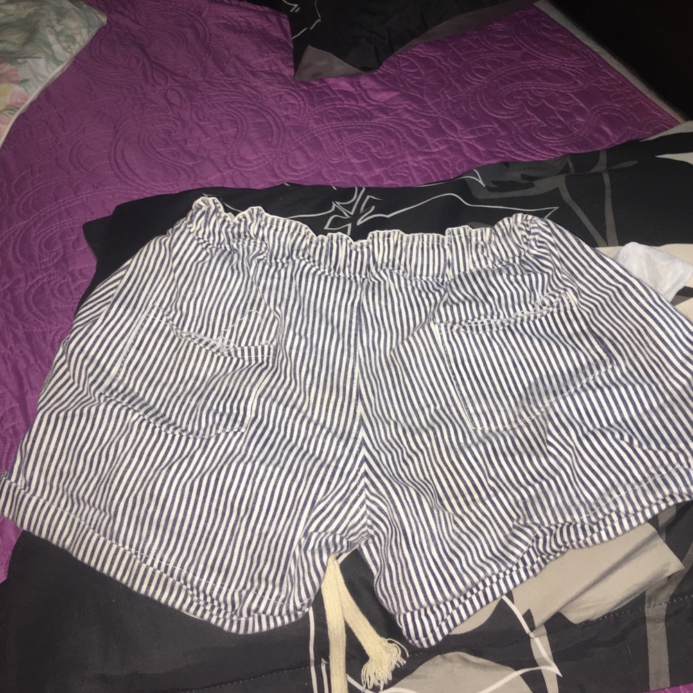 Soft striped shorts size small