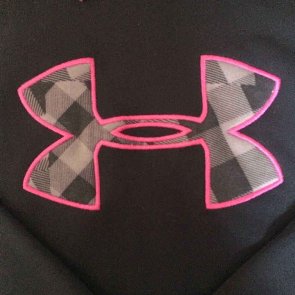 Pink and Black Under Armour Hoodie - Picture 2 of 2