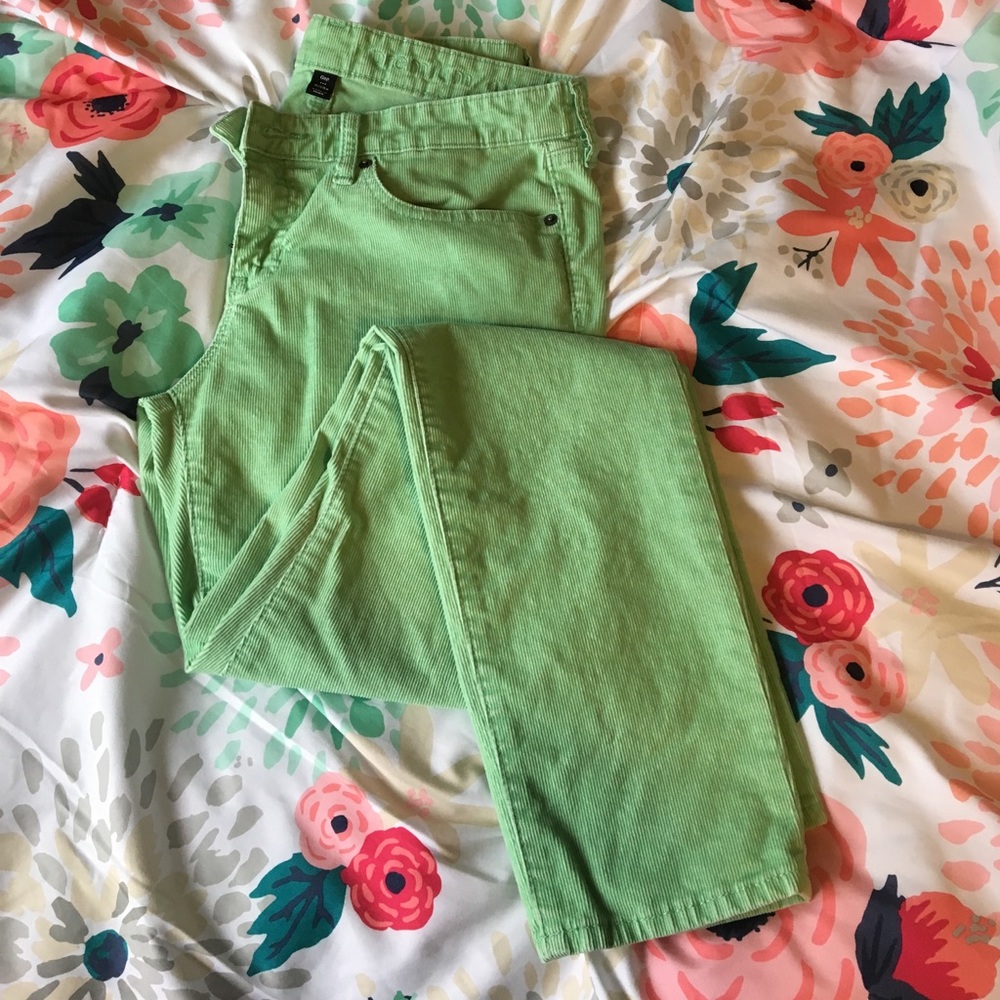 Mint Green Corduroy Pants