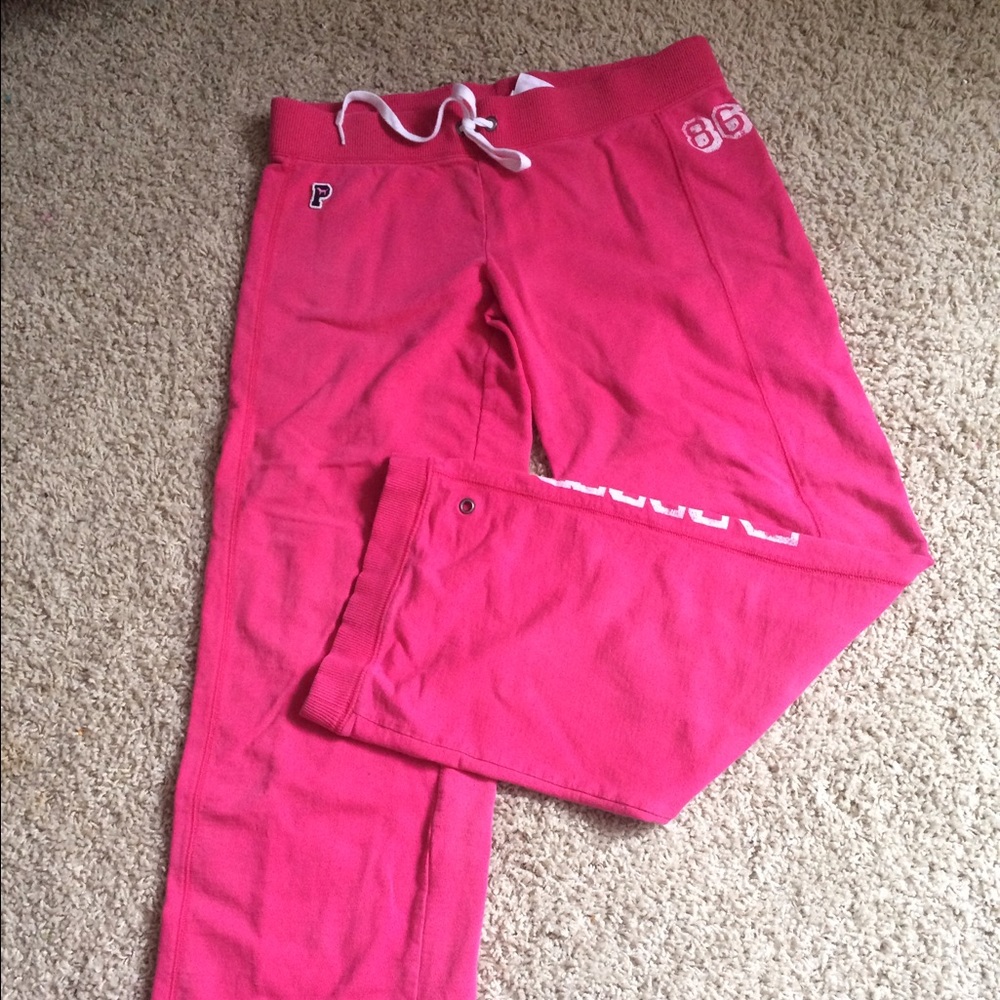 PINK Hot Pink Sweatpants