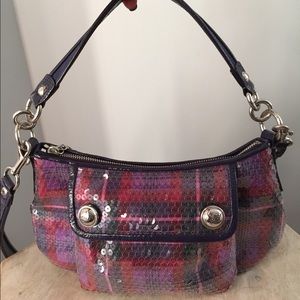 Coach Poppy Sequin Tartan Groovy Bag!