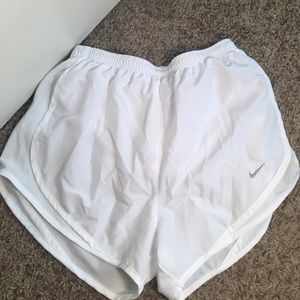 White NIKE shorts