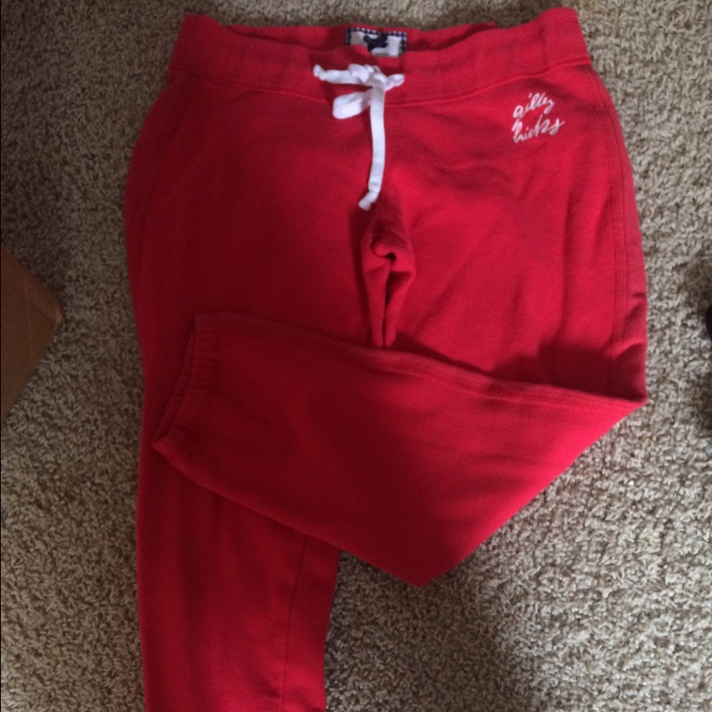 Red Gilly Hicks Sweatpants Size Medium