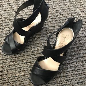 Black Jessica Simpson wedges