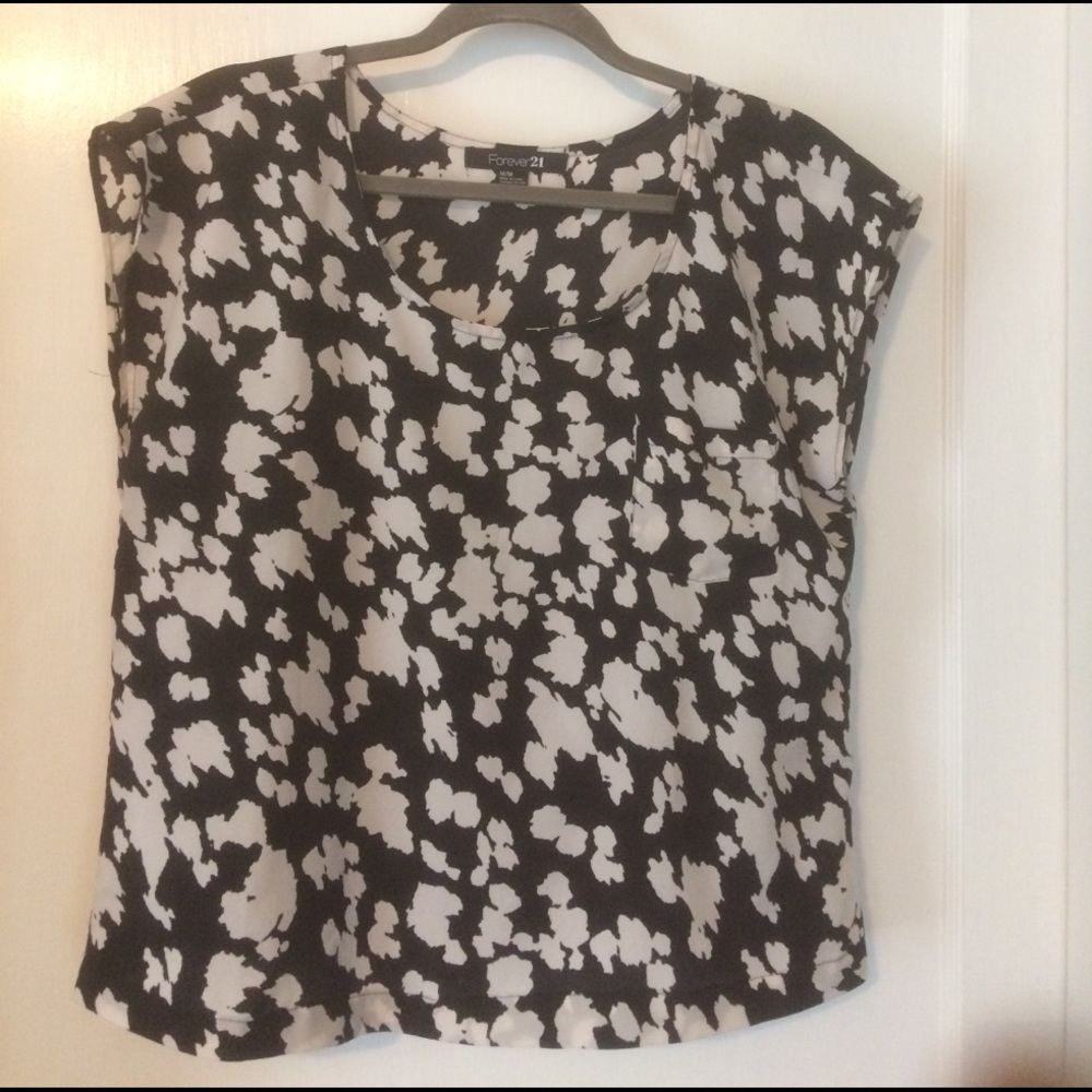 black and white blouse