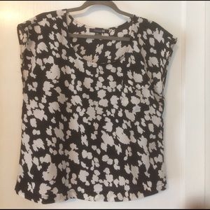 black and white blouse