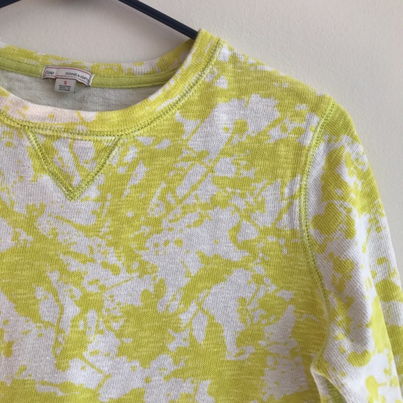 Gap yellow white lightweight sweater - Picture 2 of 6