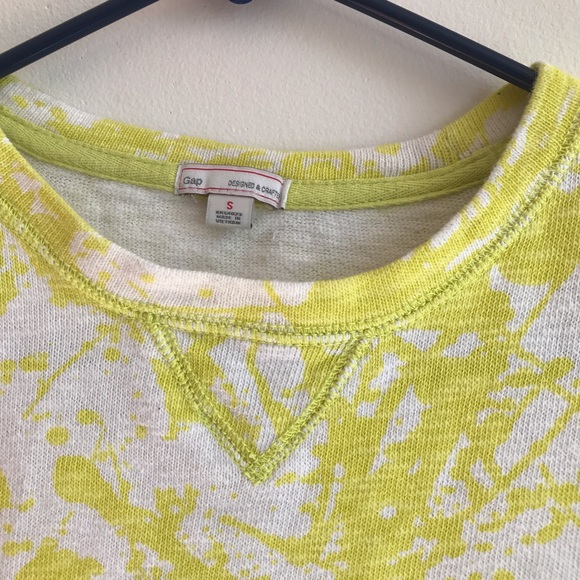 Gap yellow white lightweight sweater - Picture 3 of 6
