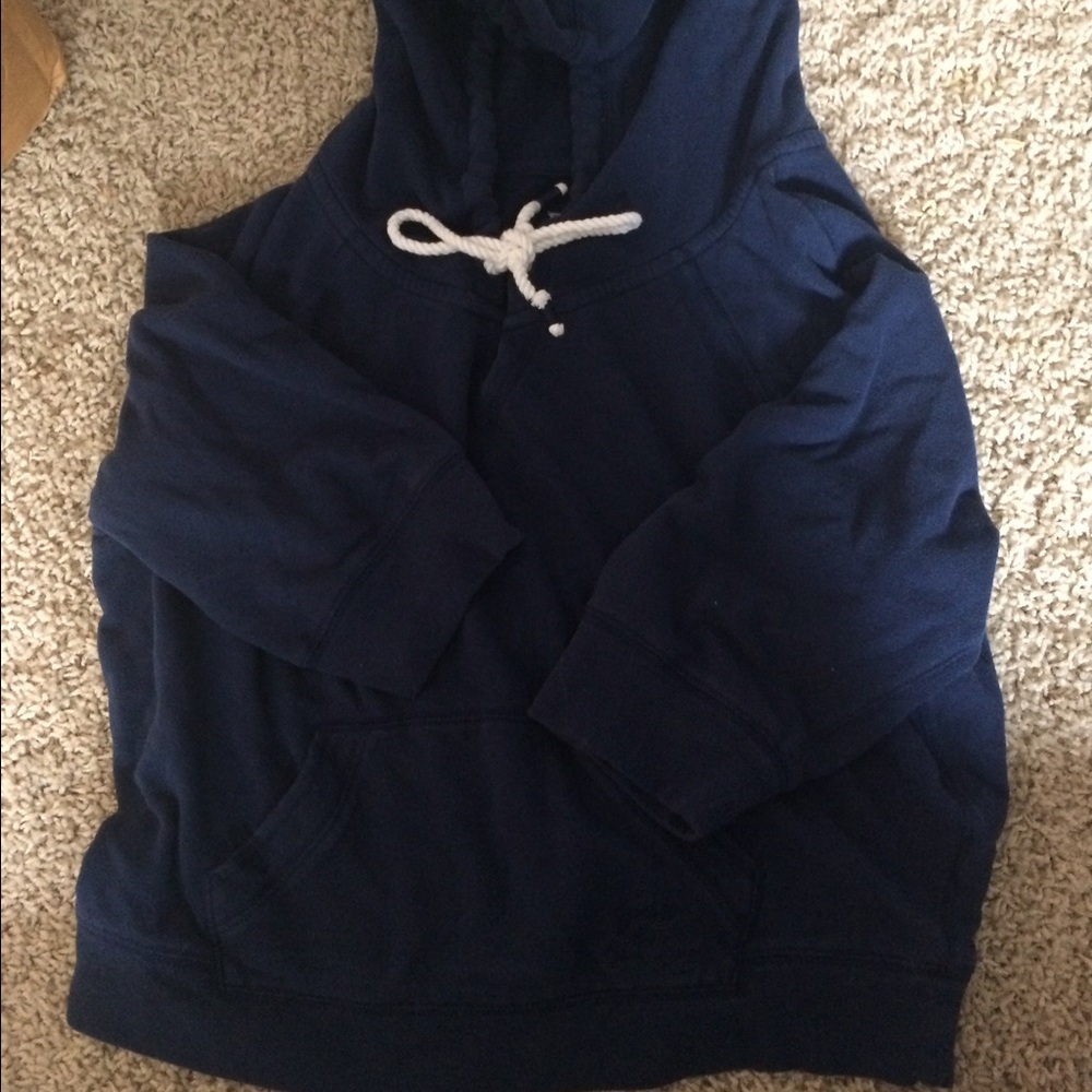 Garage Navy Short Hoodie