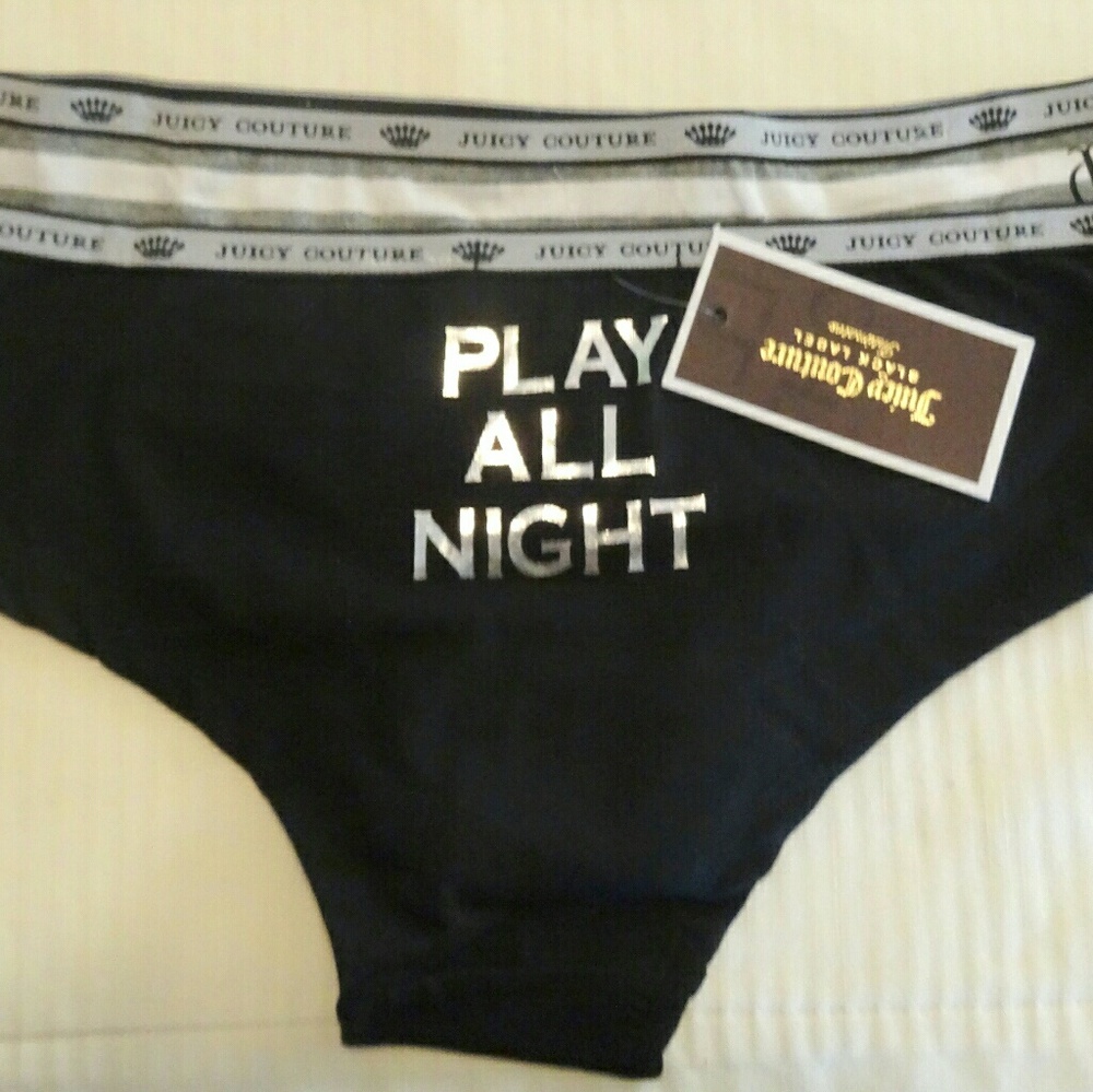 NWT Juicy Couture Cheekini 2 Pack BlackGray Medium