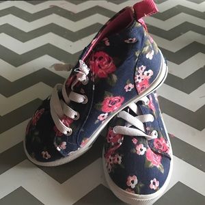 Navy Floral shoes