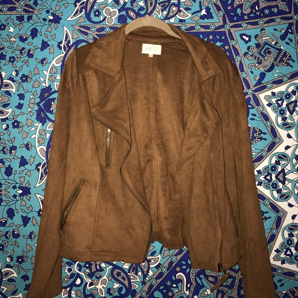 Suede brown jacket