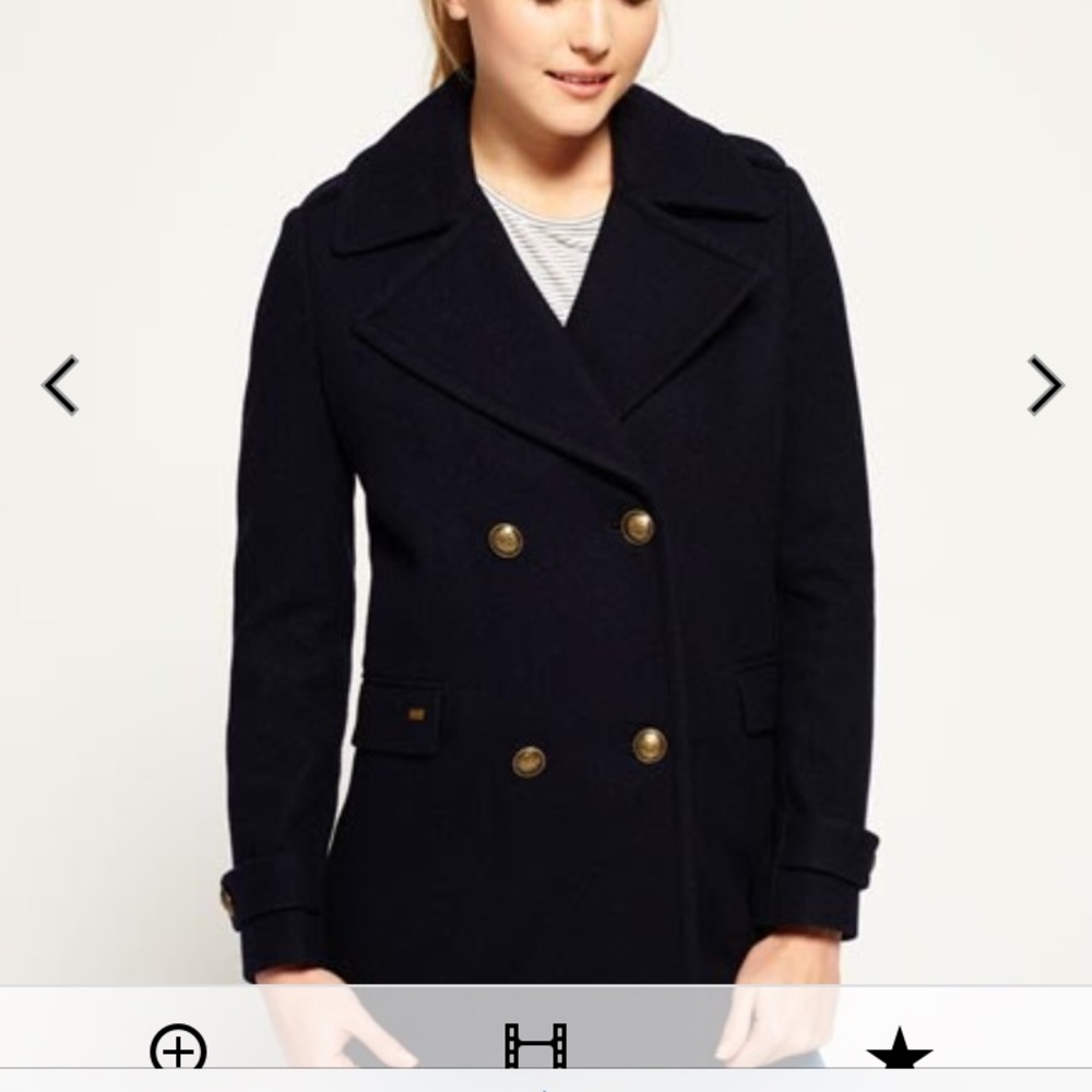 ❌❌DONATED❌❌SuperDry Classic Pea Coat