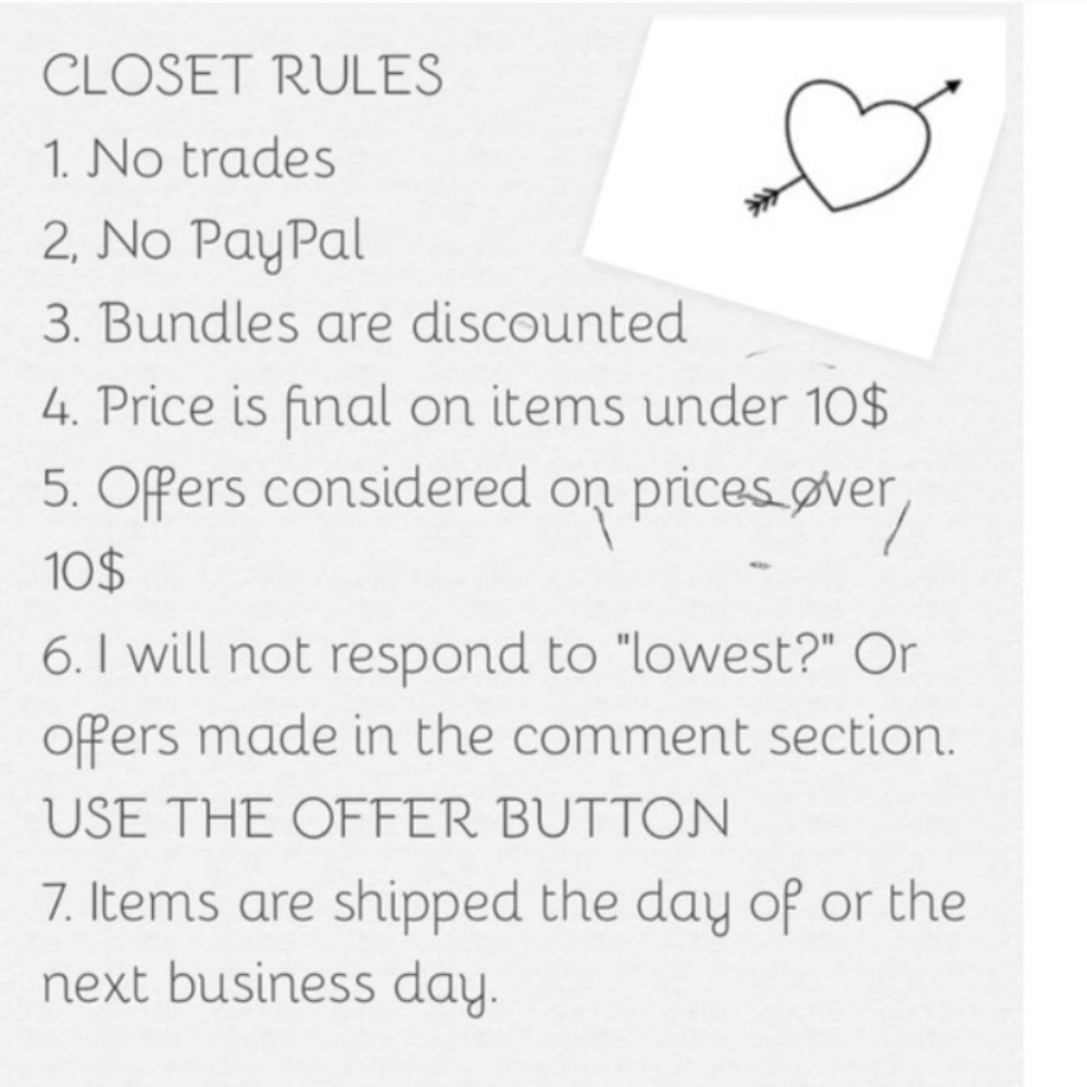 👀CLOSET RULES - PLEASE READ