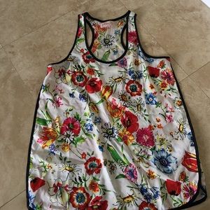 Philosophy raceback 🌺 floral top sz S