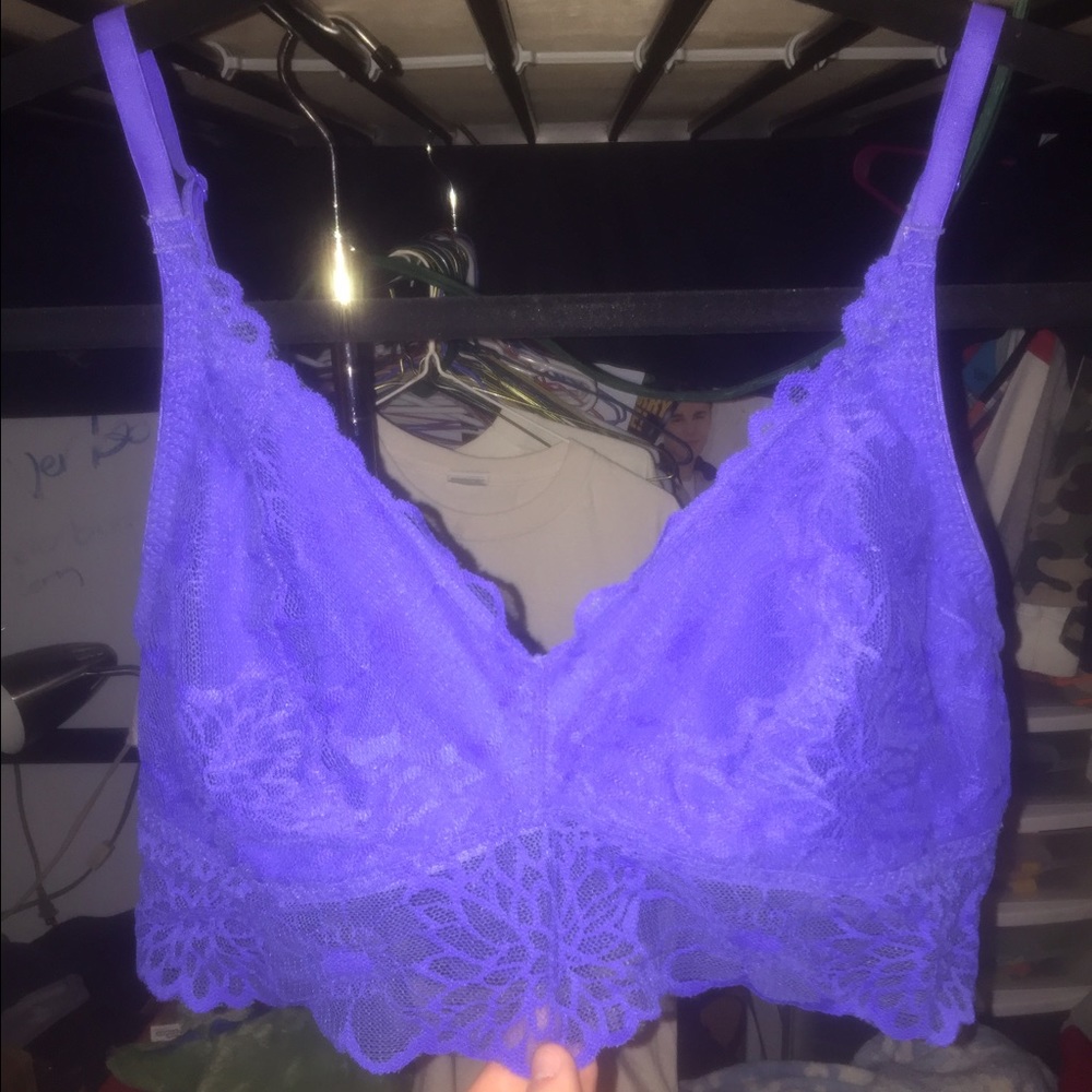 VS PINK Bralette (blue) - worn once