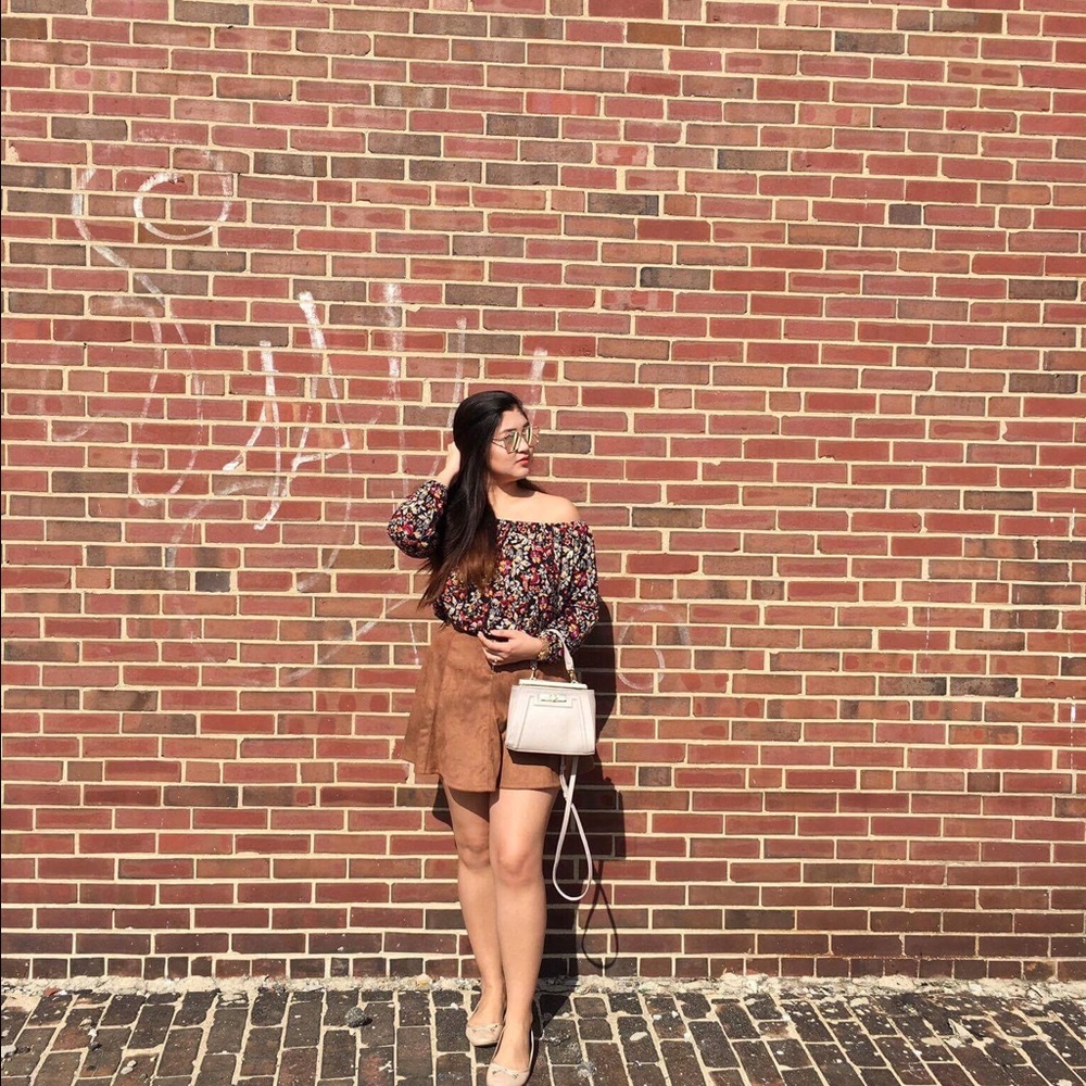 Floral off shoulder