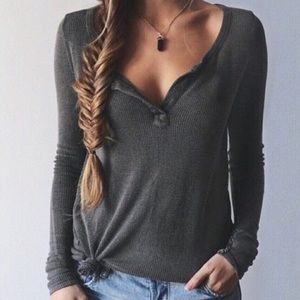 Grey Long Sleeve Tee